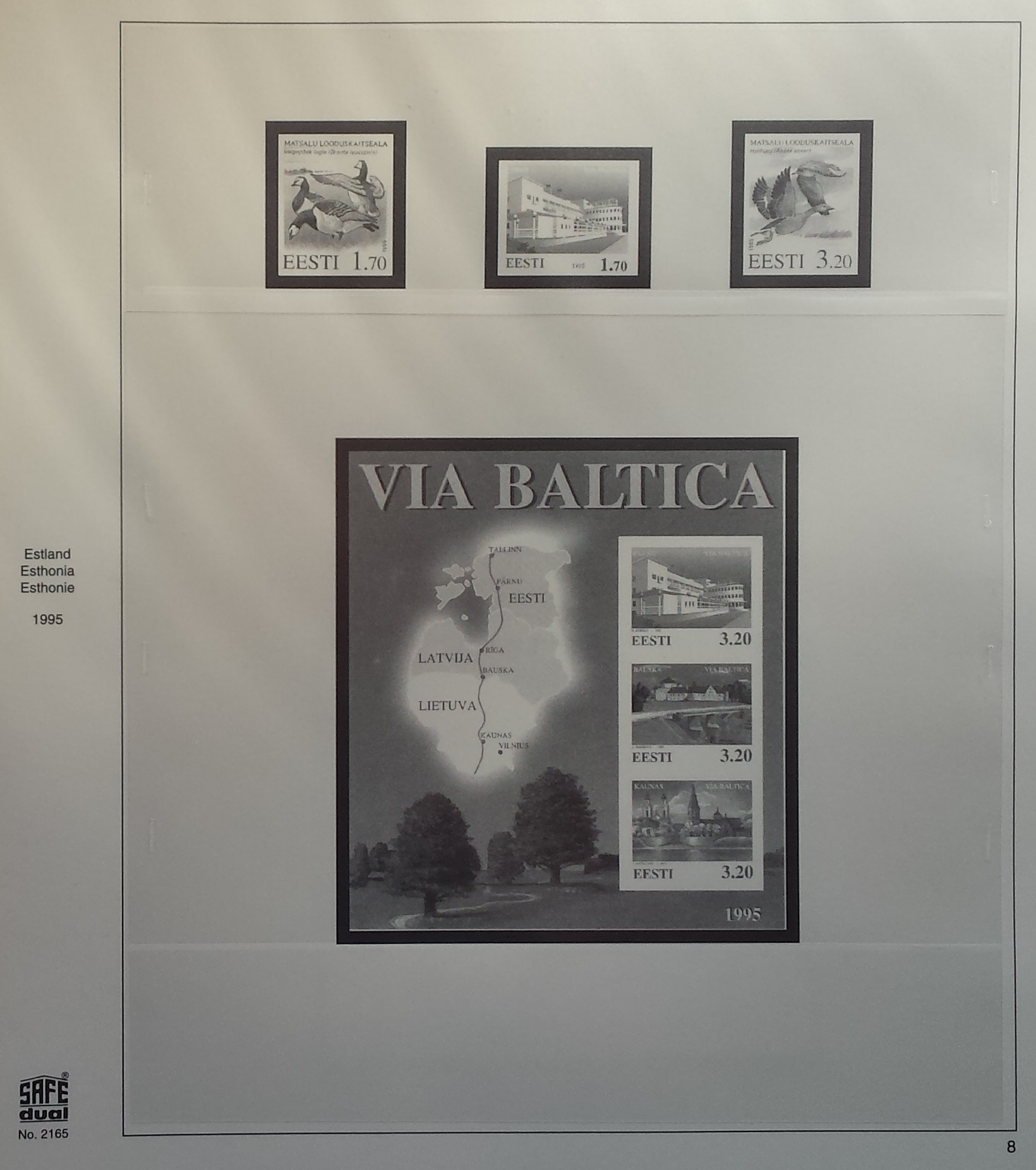 Albumas Estijos 1991-1995 m. pašto ženklams SAFE Albumas Estijos 1991-1995 m. pašto ženklams SAFE