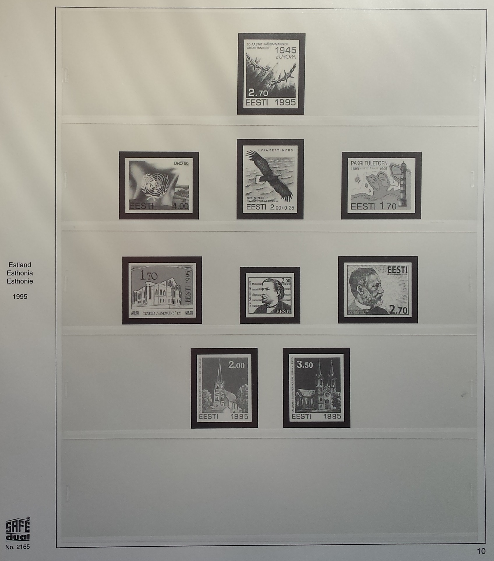 Albumas Estijos 1991-1995 m. pašto ženklams SAFE Albumas Estijos 1991-1995 m. pašto ženklams SAFE