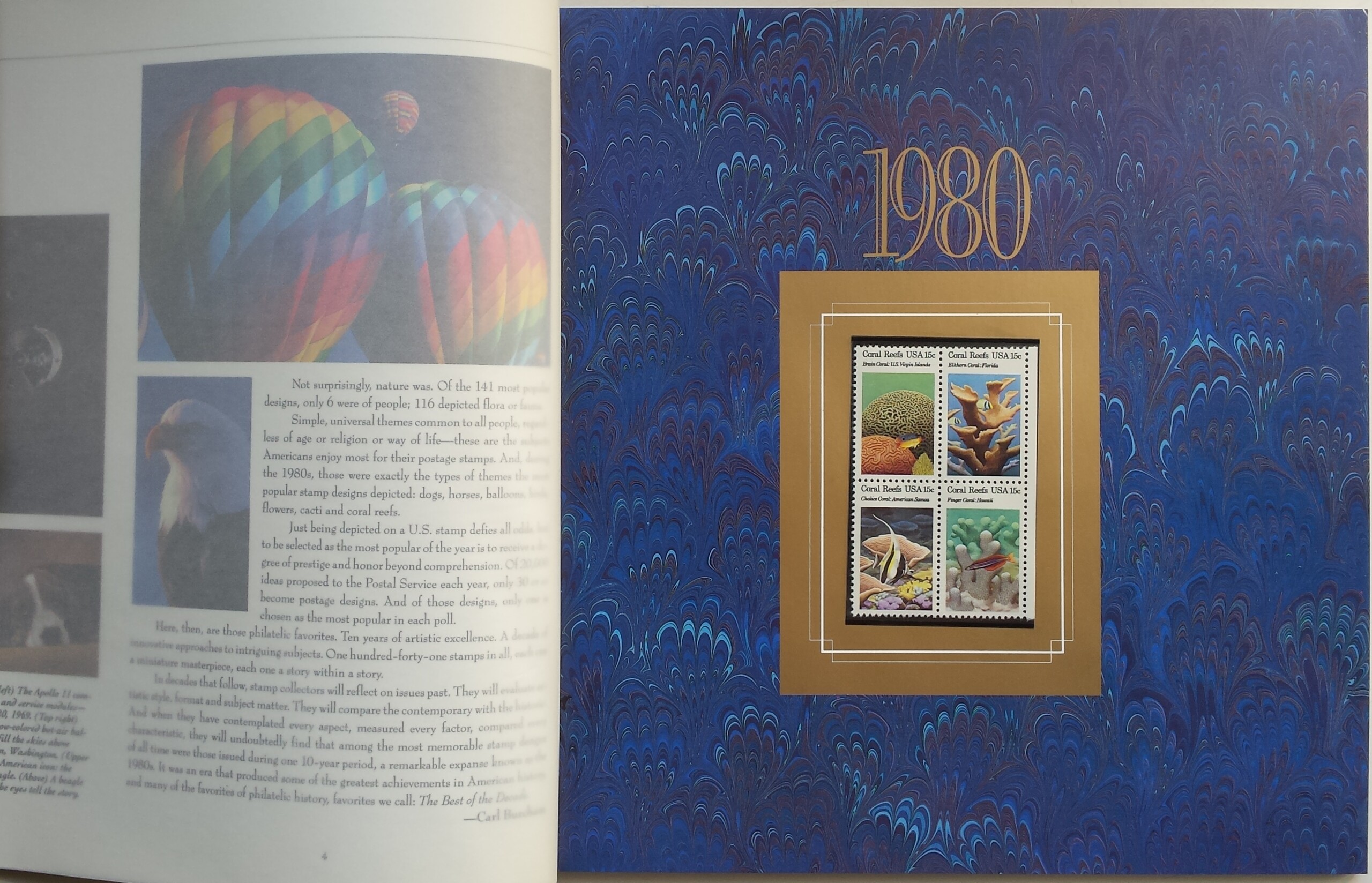 JAV 1980-1989 m. pašto ženklų rinkinio knyga JAV 1980-1989 m. pašto ženklų rinkinio knyga