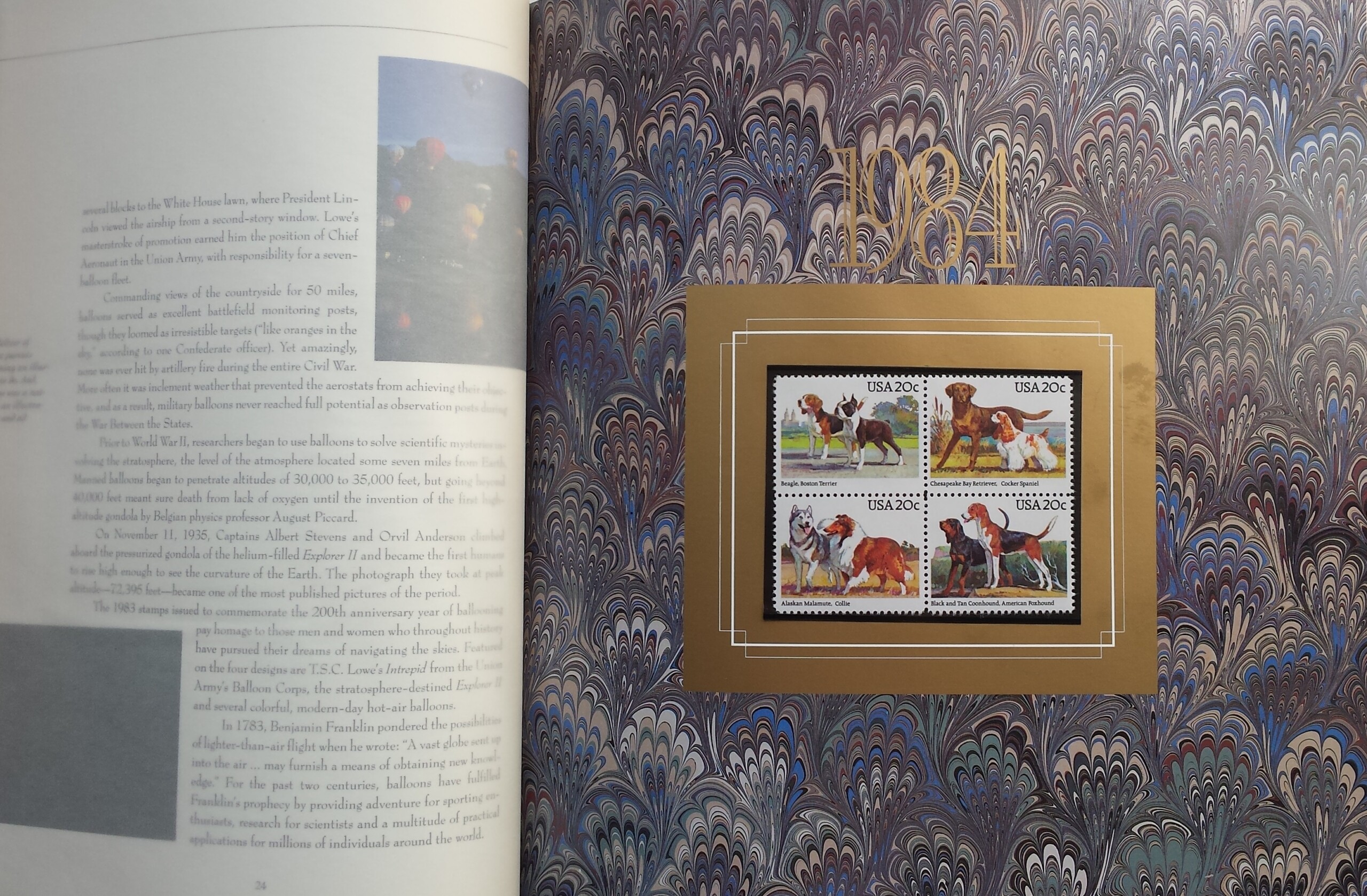 JAV 1980-1989 m. pašto ženklų rinkinio knyga JAV 1980-1989 m. pašto ženklų rinkinio knyga