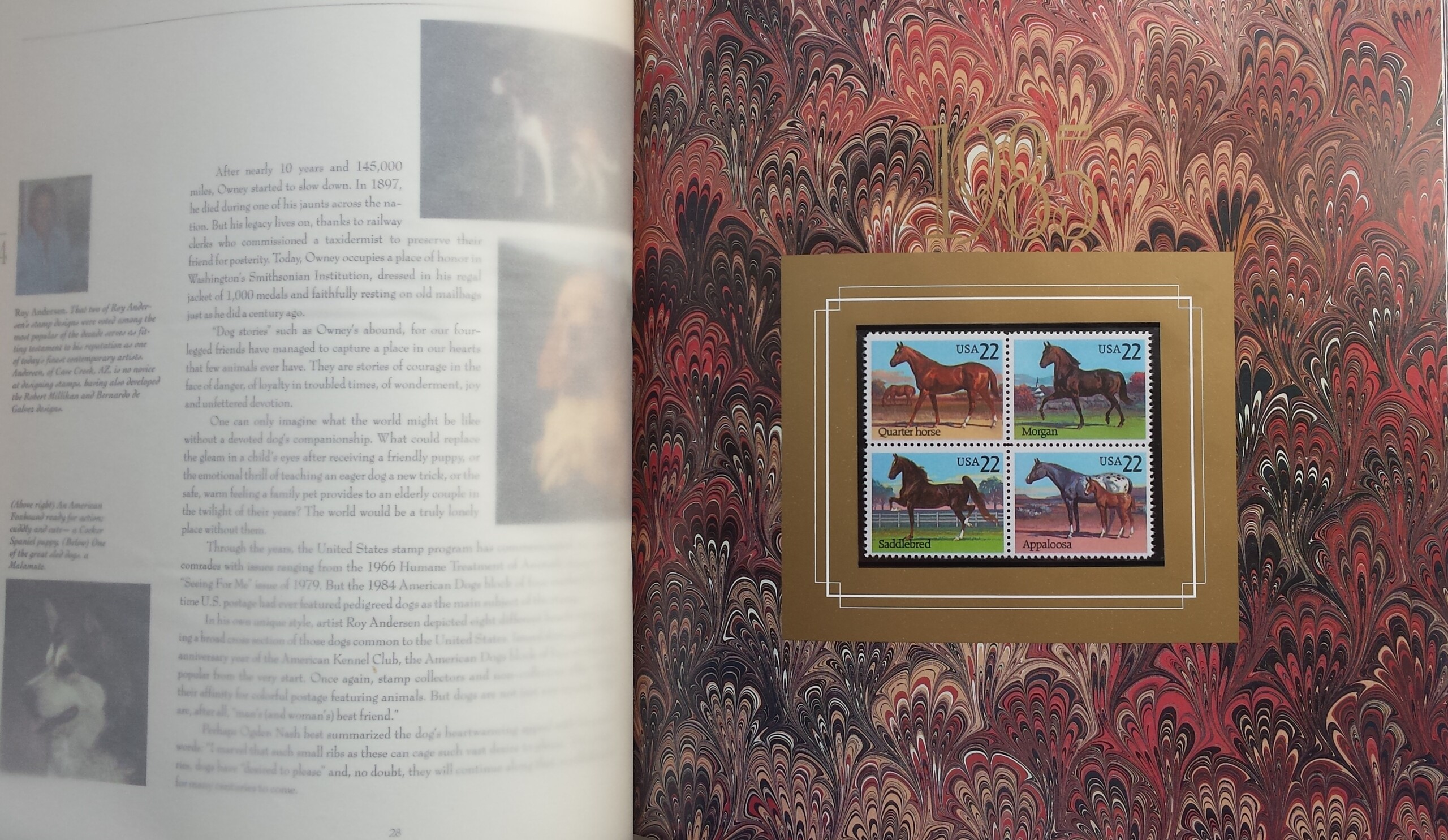 JAV 1980-1989 m. pašto ženklų rinkinio knyga JAV 1980-1989 m. pašto ženklų rinkinio knyga