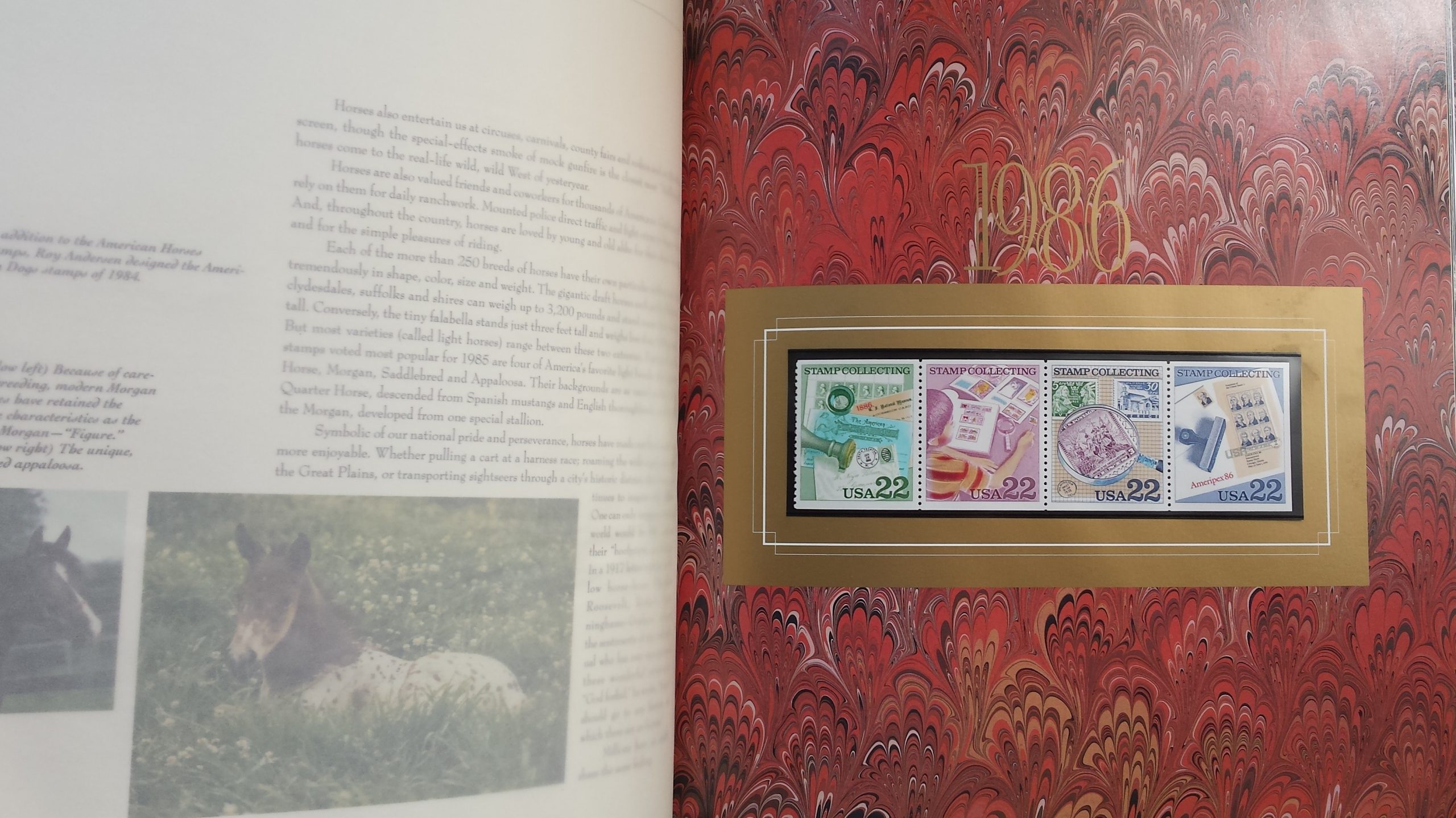 JAV 1980-1989 m. pašto ženklų rinkinio knyga JAV 1980-1989 m. pašto ženklų rinkinio knyga