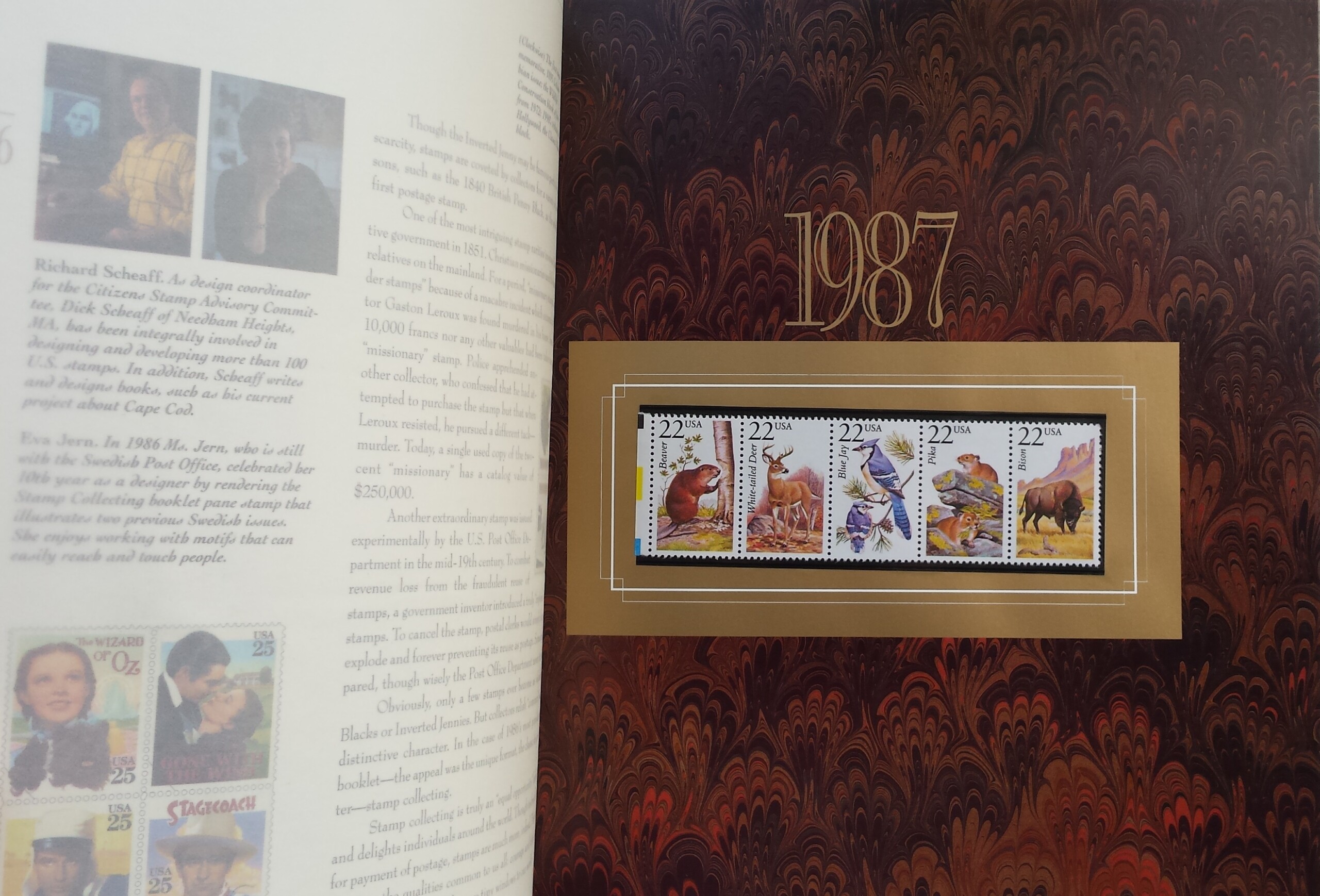 JAV 1980-1989 m. pašto ženklų rinkinio knyga JAV 1980-1989 m. pašto ženklų rinkinio knyga