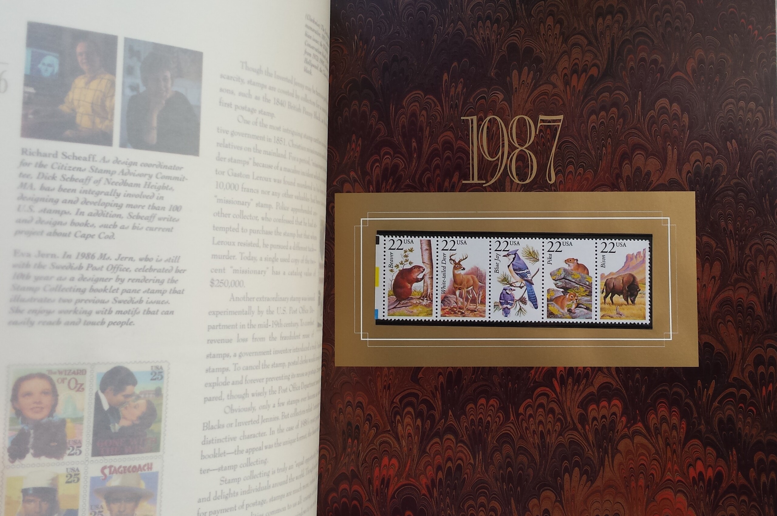 JAV 1980-1989 m. pašto ženklų rinkinio knyga JAV 1980-1989 m. pašto ženklų rinkinio knyga