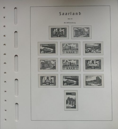 Pokario Vokietija. Saras. 1948-1959 m. albumo lapai Leuchtturm
