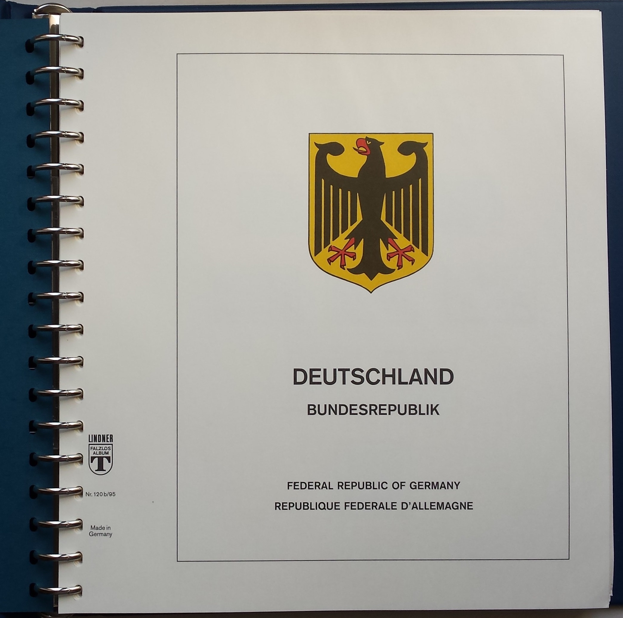 Vokietijos (VFR) 1992-1996 metų pašto ženklų kolekcija Lindner albume MNH**