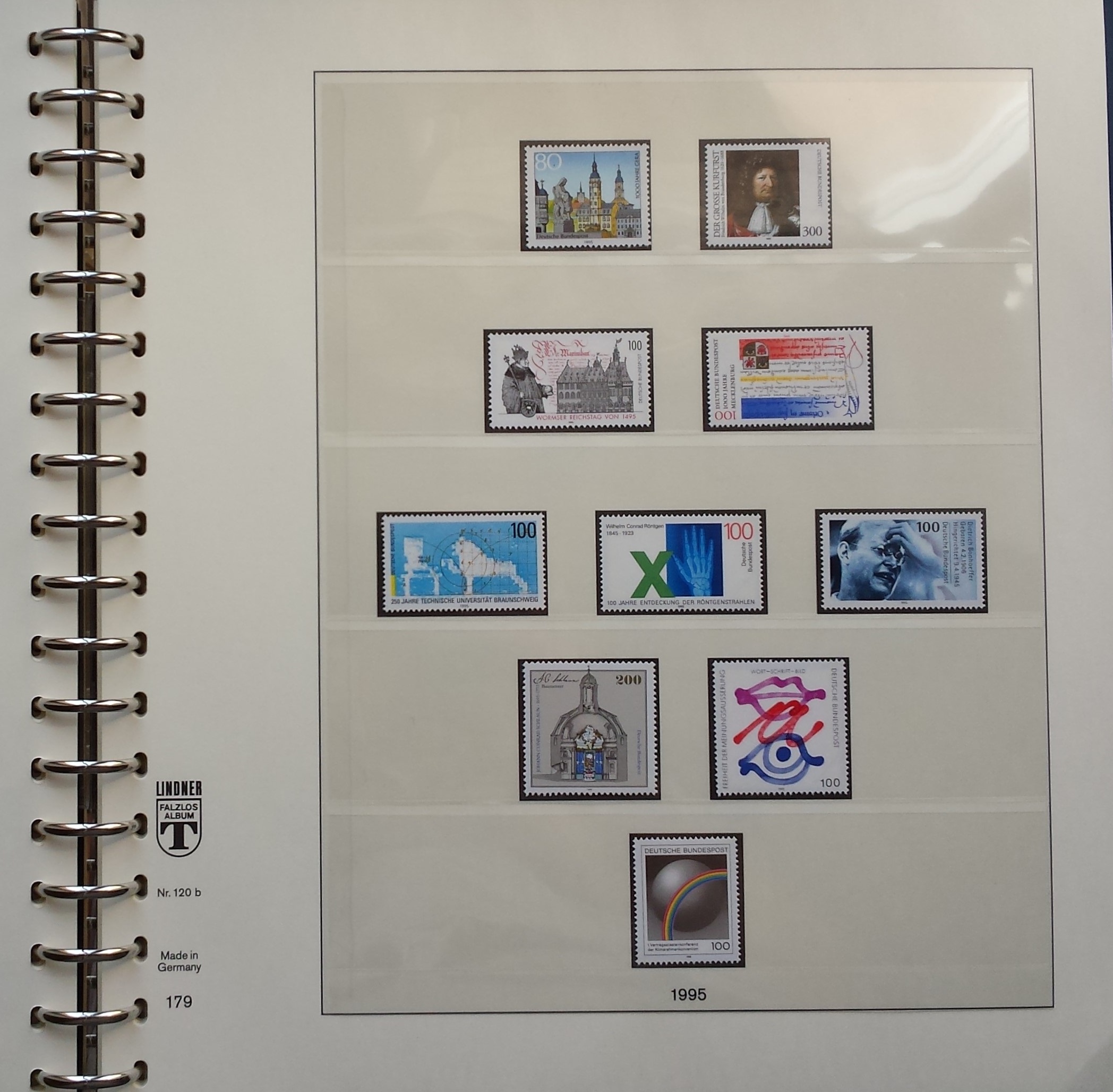 Vokietijos (VFR) 1992-1996 metų pašto ženklų kolekcija Lindner albume MNH** Vokietijos (VFR) 1992-1996 metų pašto ženklų kolekcija Lindner albume MNH**