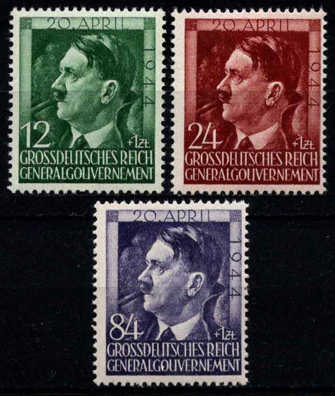 Vokietijos Reichas, Lenkijos okupacija, pilna serija, MiNr 117-119 MNH**