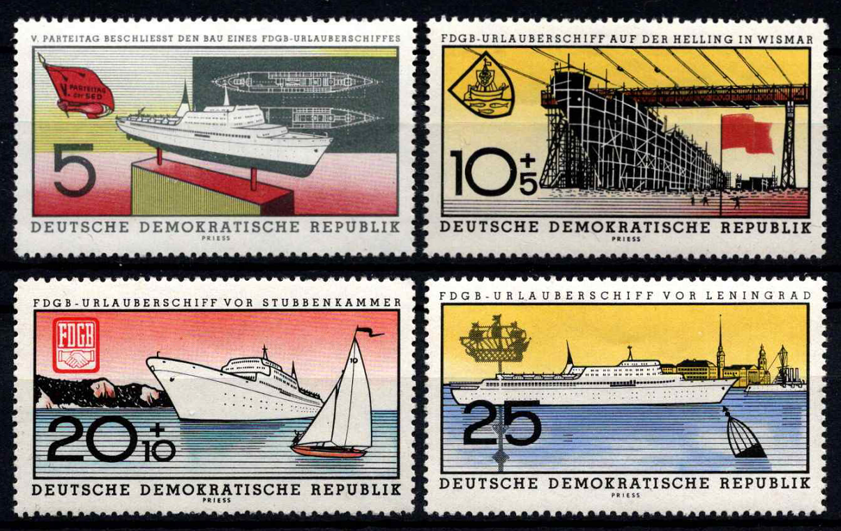 Vokietijos Demokratinė Respublika (VDR), pilna serija, MiNr 768-771 MNH**