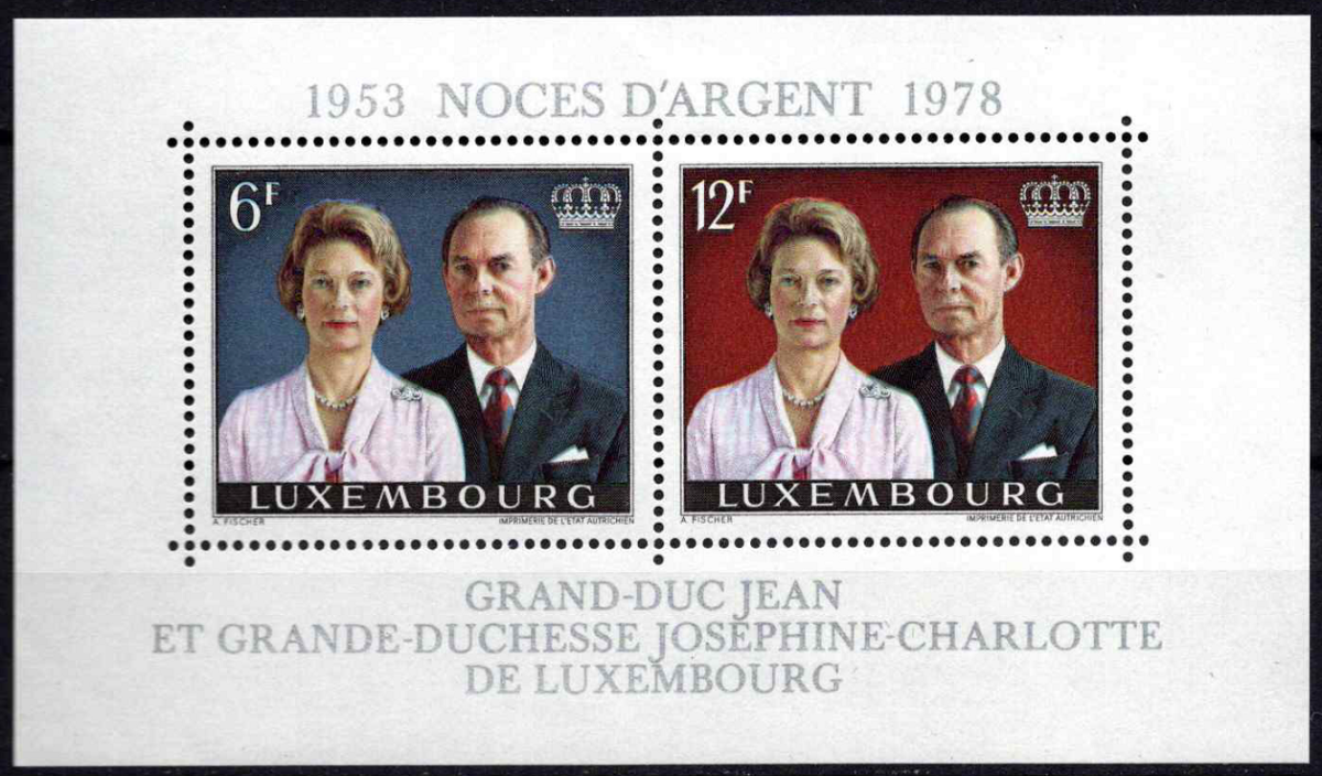 Liuksemburgas, blokas Nr. 11, MiNr 962-963 MNH**