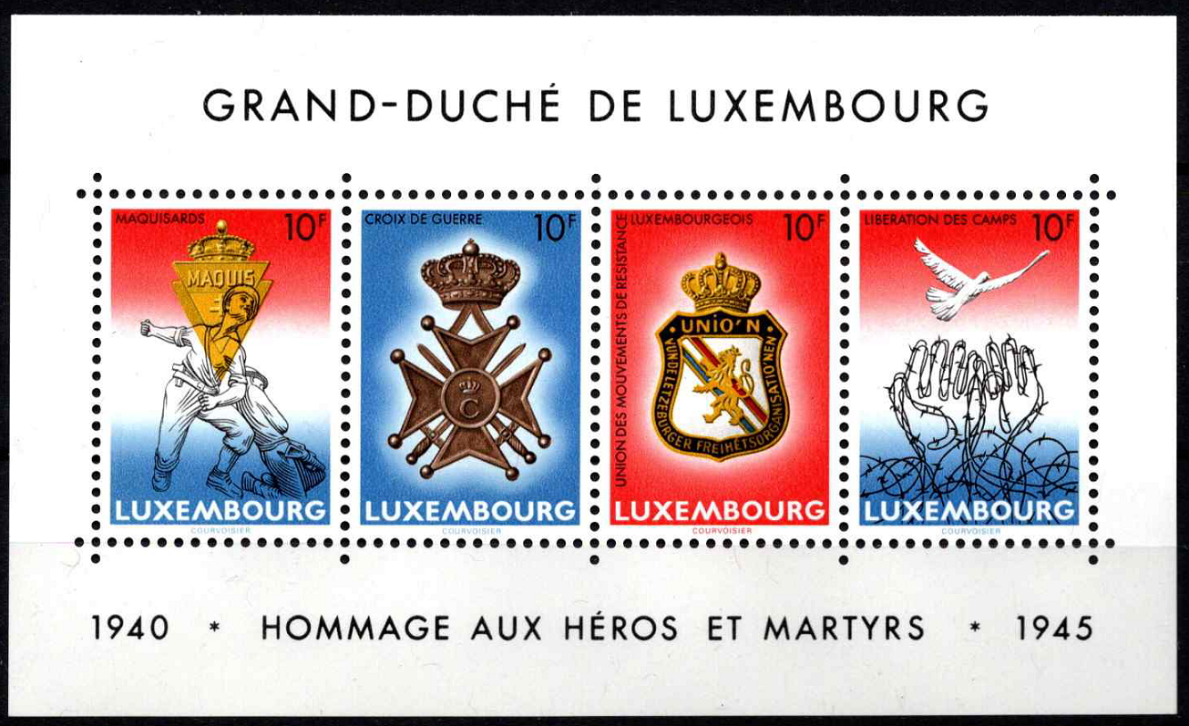 Liuksemburgas, blokas Nr. 14, MiNr 1127-1130 MNH**