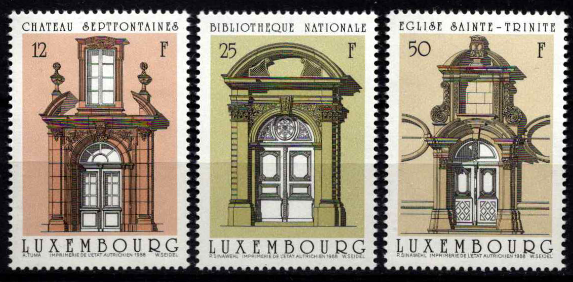 Liuksemburgas, pilna serija, MiNr 1204-1206 MNH**