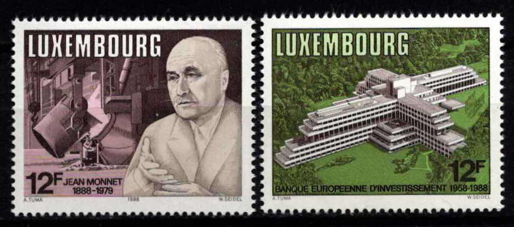 Liuksemburgas, pilna serija, MiNr 1207-1208 MNH**