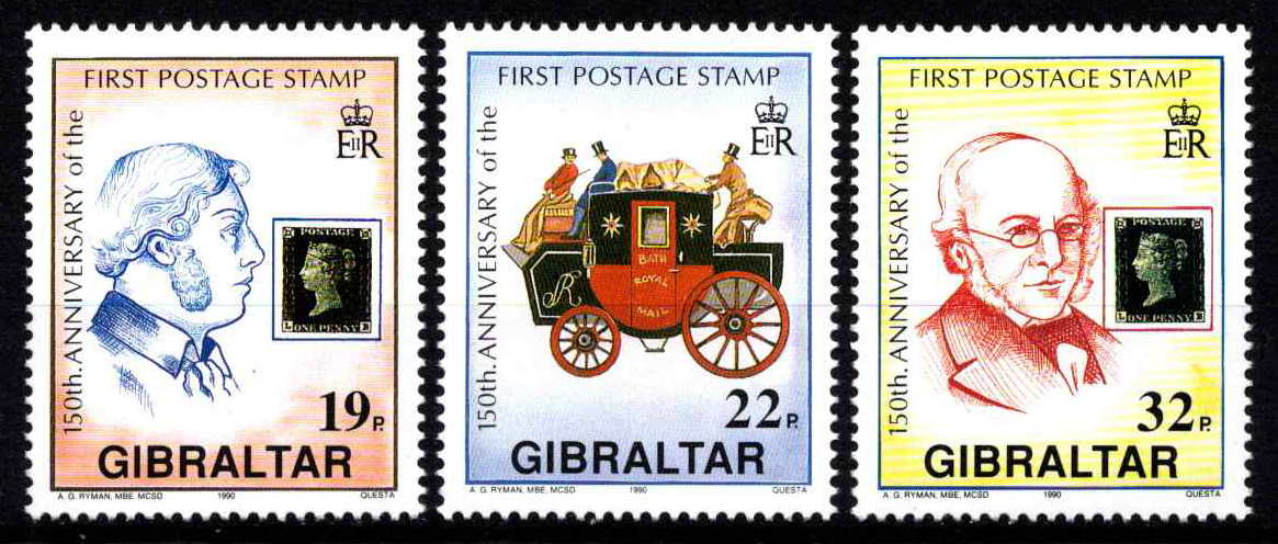 Gibraltaras, pilna serija, MiNr 598-600 MNH**