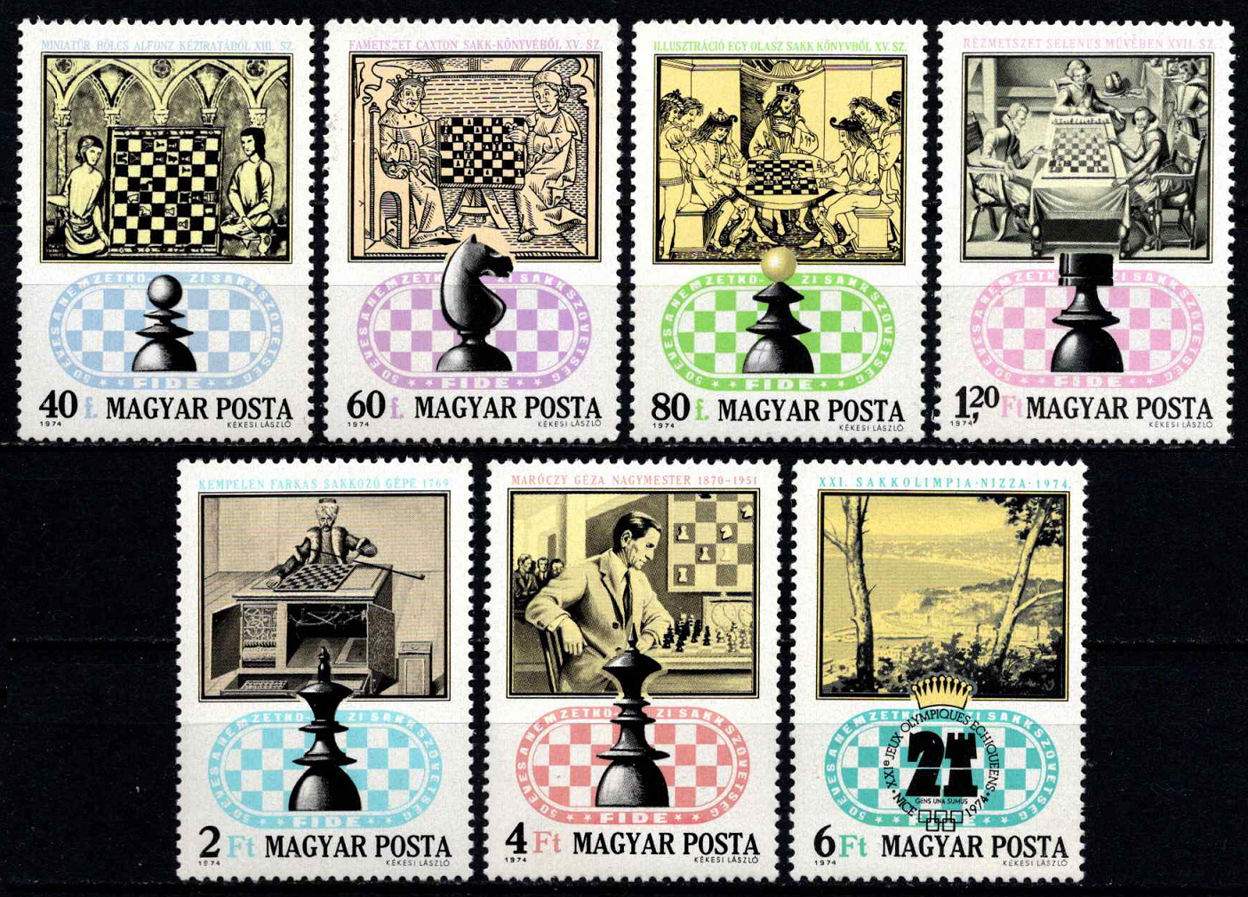 Vengrija, pilna serija, MiNr 2957-2963 MNH**
