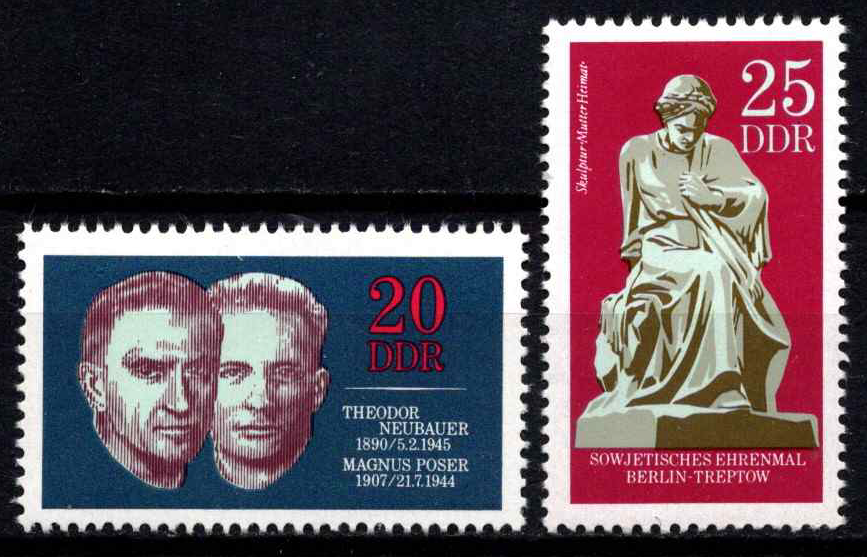 Vokietijos Demokratinė Respublika (VDR), pilna serija, MiNr 1603-1604 MNH**