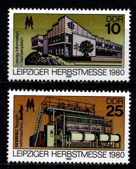 Vokietijos Demokratinė Respublika (VDR), pilna serija, MiNr 2539-2540 MNH**