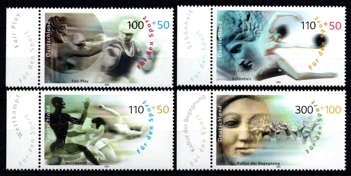 Vokietija, pilna serija, MiNr 2094-2097 MNH**