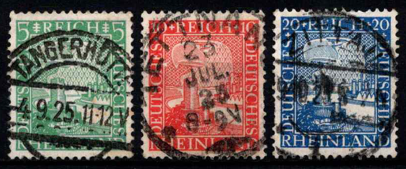 Vokietijos Reichas, pilna serija, MiNr 372-374 Used (O)