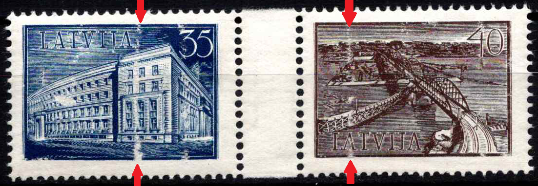 Latvija, pilna serija, MiNr 262-263 MNH**
