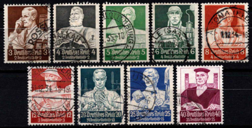 Vokietijos Reichas, pilna serija, MiNr 556-564 Used (O)
