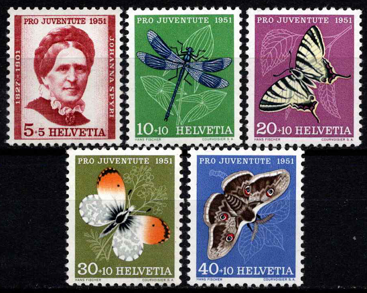 Šveicarija, pilna serija, MiNr 561-565 MNH**