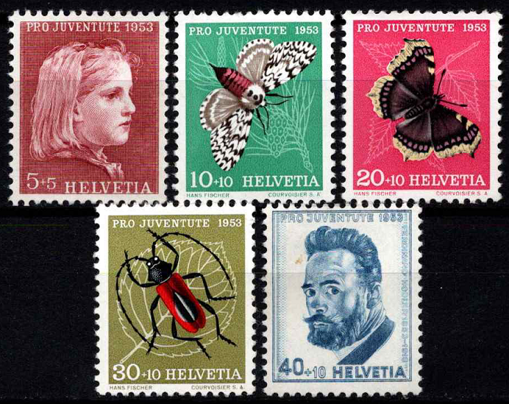 Šveicarija, pilna serija, MiNr 588-592 MNH**