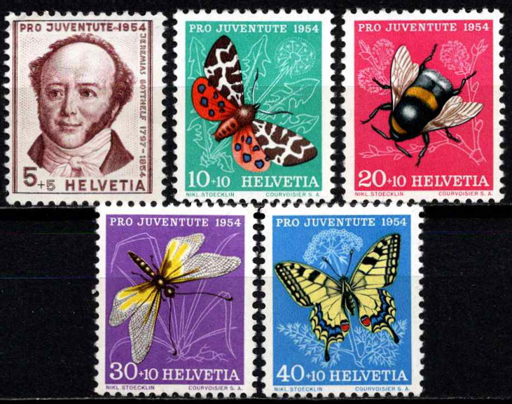 Šveicarija, pilna serija, MiNr 602-606 MNH**