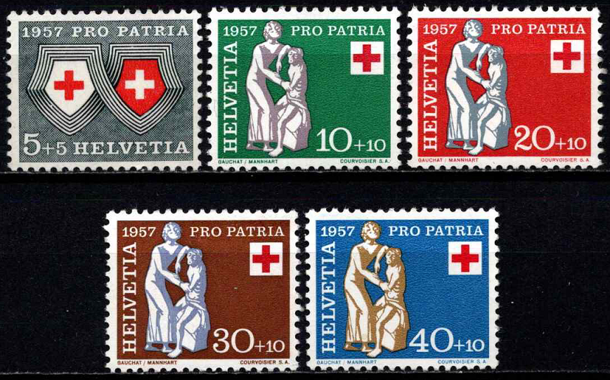Šveicarija, pilna serija, MiNr 641-645 MNH**