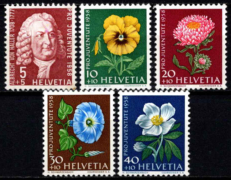 Šveicarija, pilna serija, MiNr 663-667 MNH**