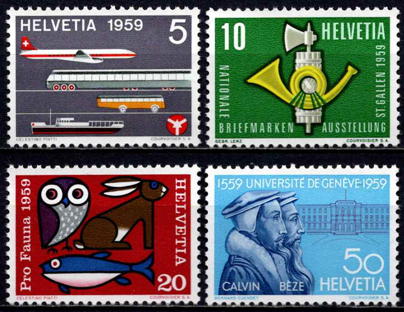 Šveicarija, pilna serija, MiNr 668-671 MNH**