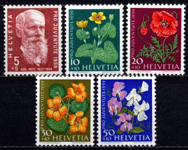 Šveicarija, pilna serija, MiNr 687-691 MNH**