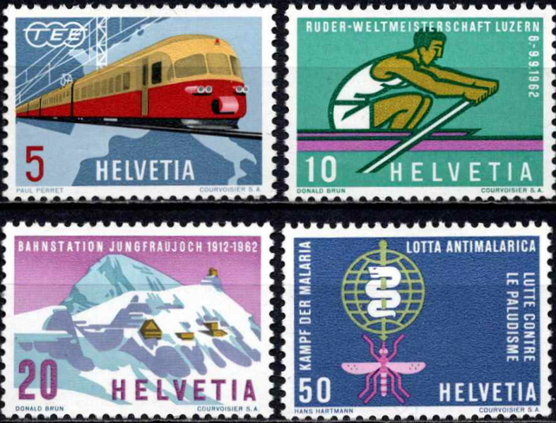 Šveicarija, pilna serija, MiNr 747-750 MNH**
