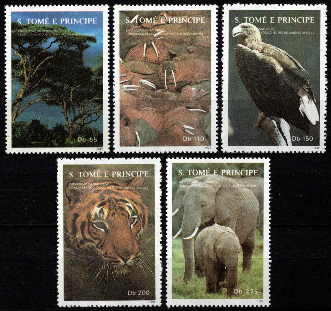 San Tomė ir Prinsipė, pilna serija, MiNr 1336-1340 MNH**