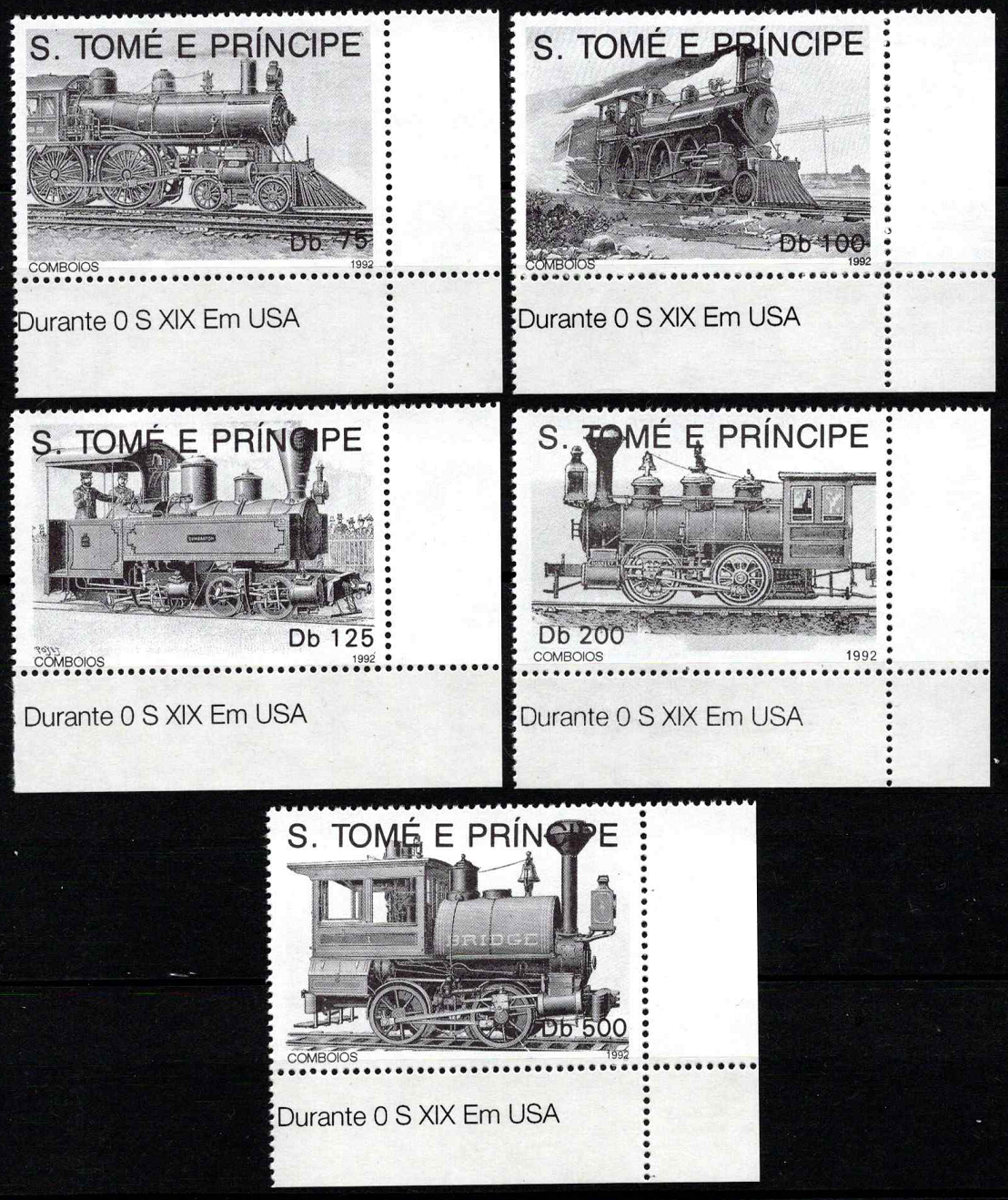 San Tomė ir Prinsipė, pilna serija, MiNr 1374-1378 MNH**