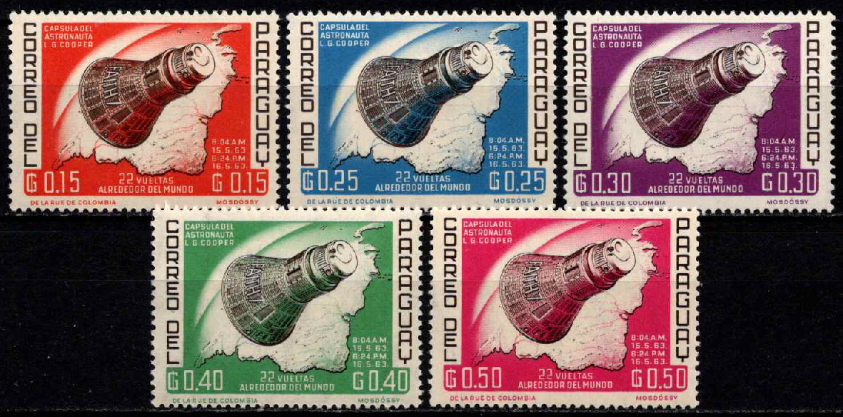 Paragvajus, MiNr 1233-1237 MNH**