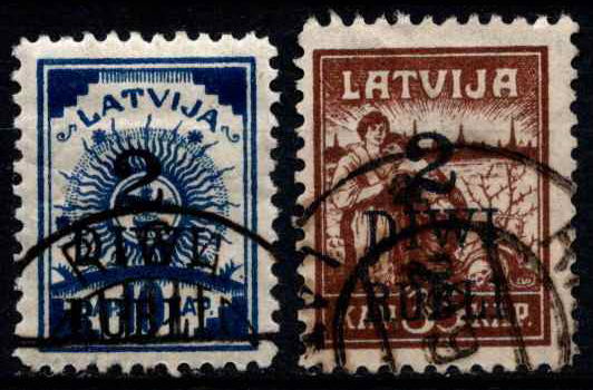 Latvija, pilna serija, MiNr 58-59 Used (O)