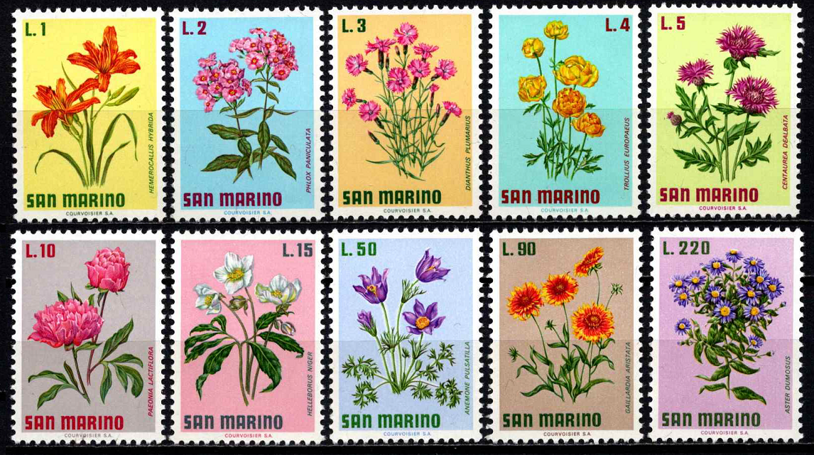 San Marinas, pilna serija, MiNr 984-993 MNH**