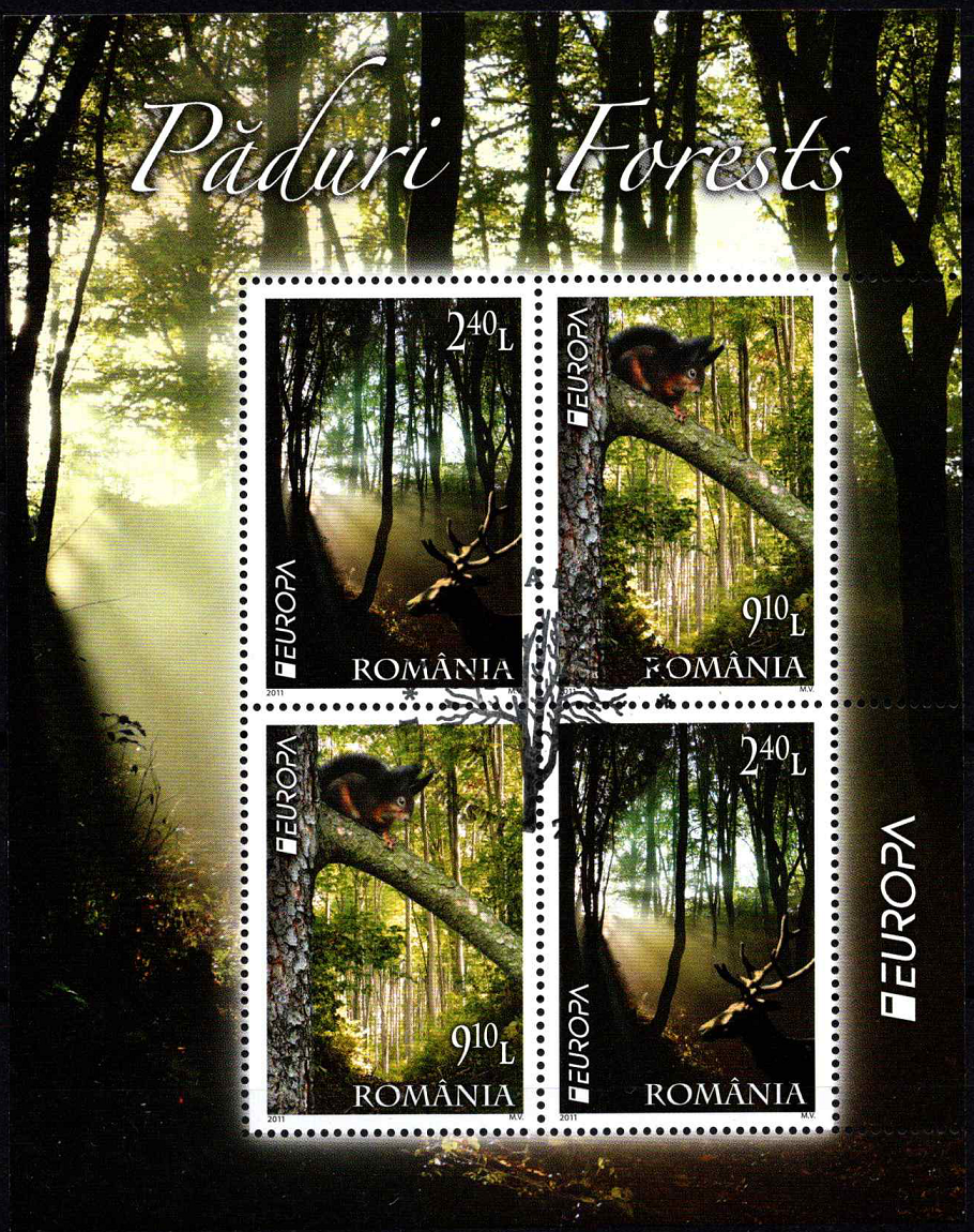 Rumunija, blokas Nr 500, MiNr 6522-6523x2 Used (O)