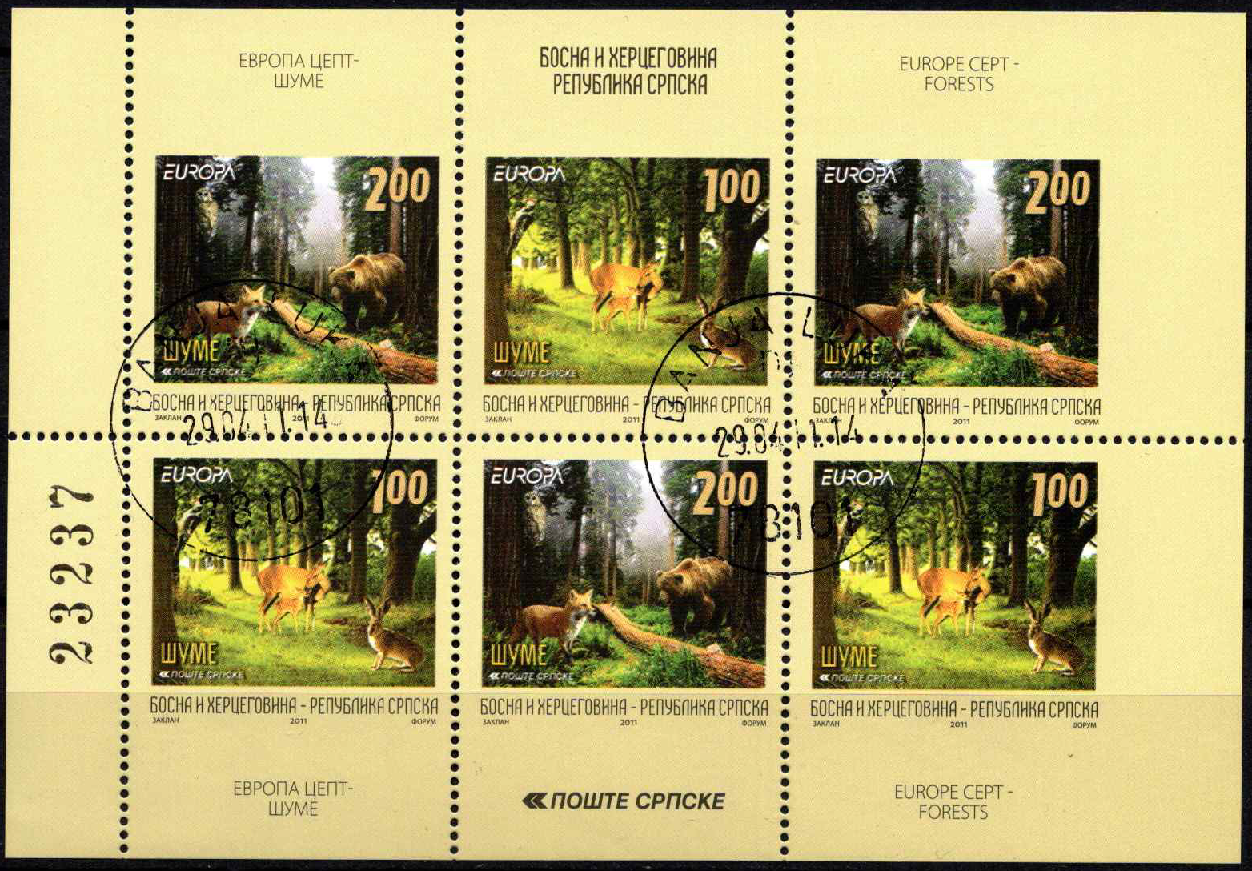 Bosnija ir Hercegovina (Serbijos paštas), pilna serija, MiNr 525-526 Used (O)