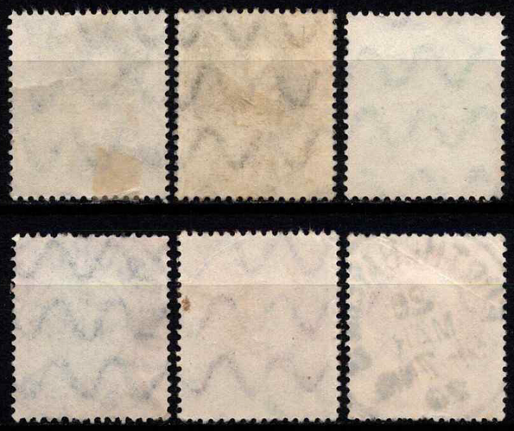 Senoji Vokietija, Bavarija, pilna serija, MiNr 110-115 (A) Used (O)