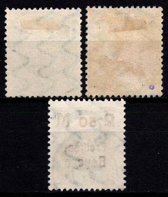 Senoji Vokietija, Bavarija, pilna serija, MiNr 174-176 (A) Used (O) Senoji Vokietija, Bavarija, pilna serija, MiNr 174-176 (A) Used (O)