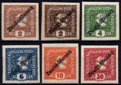 Austrija, pilna serija, MiNr 247-251 MNH**/MH*