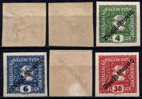 Austrija, pilna serija, MiNr 247-251 MNH**/MH*