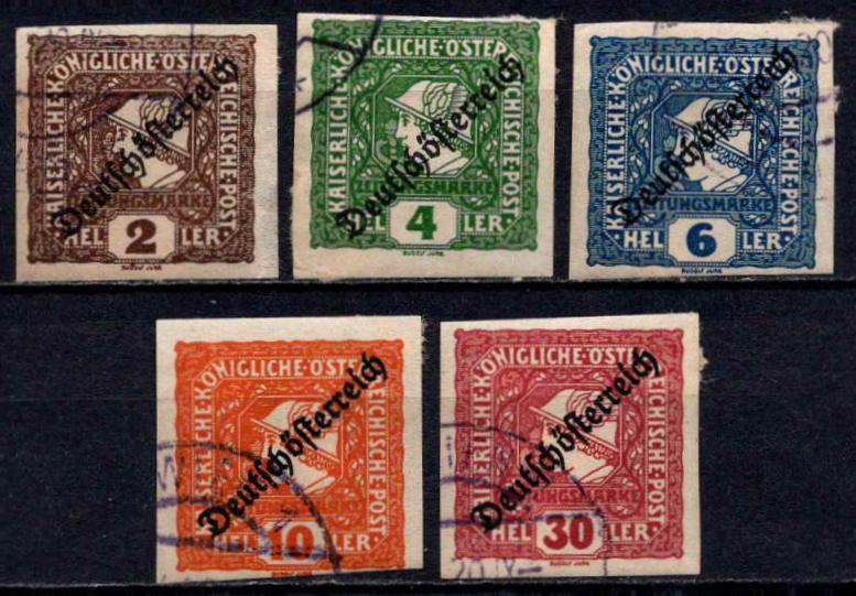 Austrija, pilna serija, MiNr 247-251 Used (O)