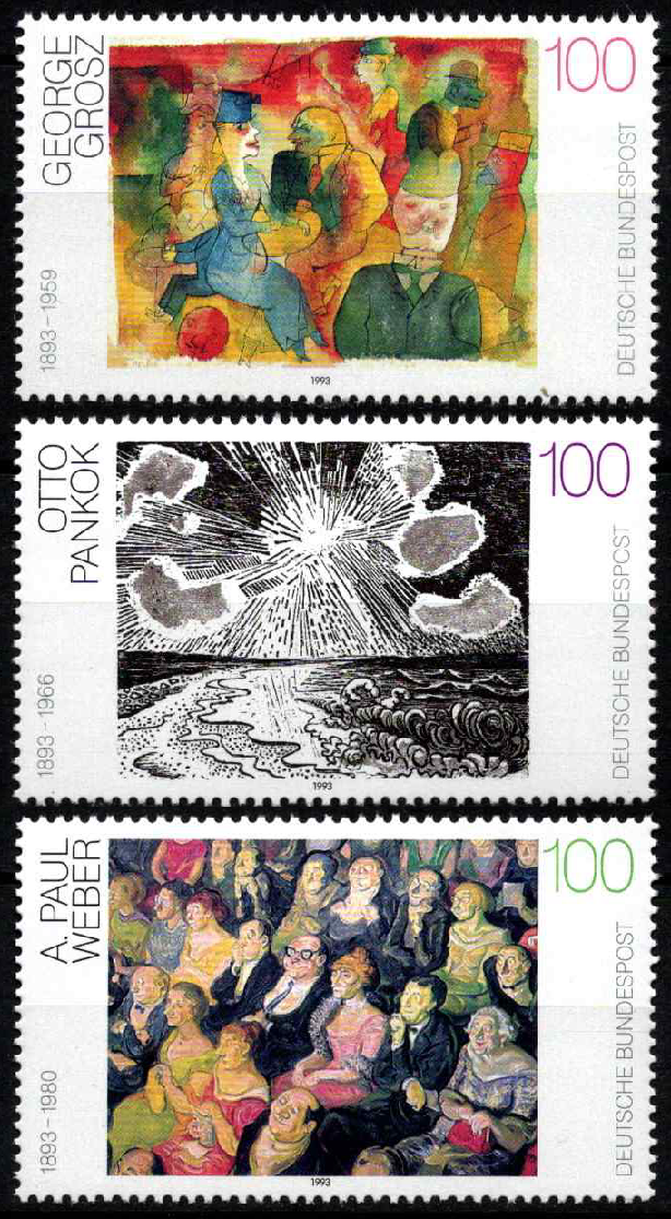 Vokietija, pilna serija, MiNr 1656-1658 MNH**