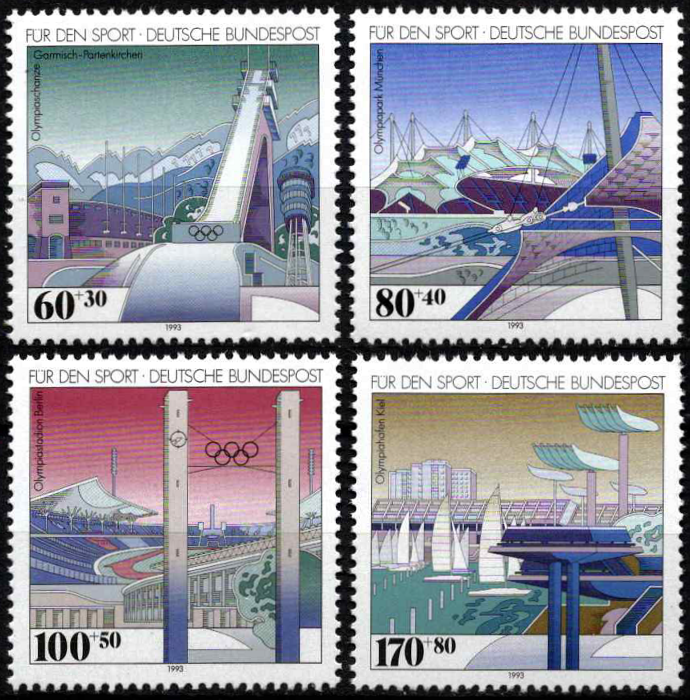 Vokietija, pilna serija, MiNr 1650-1653 MNH**