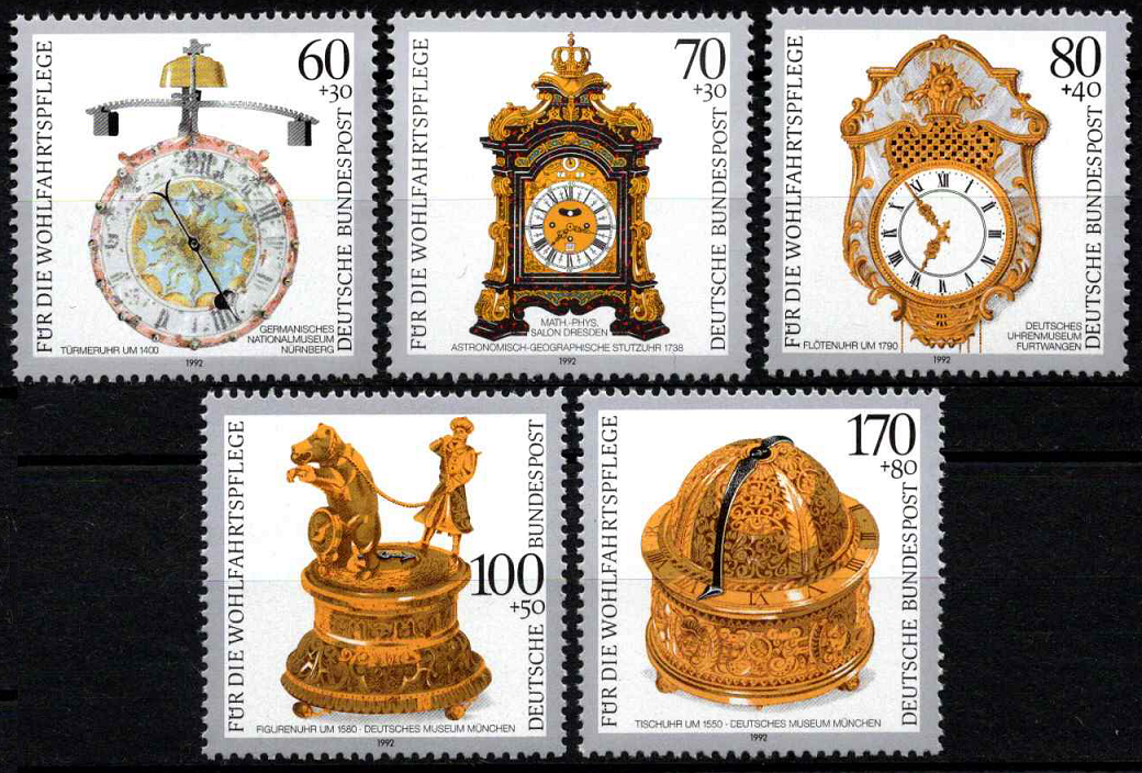 Vokietija, pilna serija, MiNr 1631-1635 MNH**