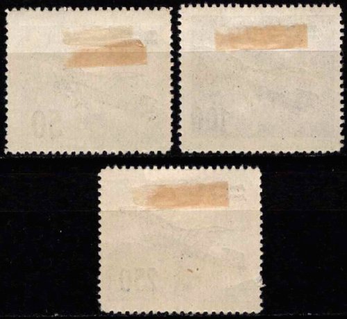 Čekoslovakija, pilna oro pašto serija, MiNr 199-201 MH*