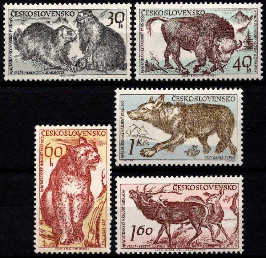 Čekoslovakija, pilna serija, MiNr 1153-1157 MNH**